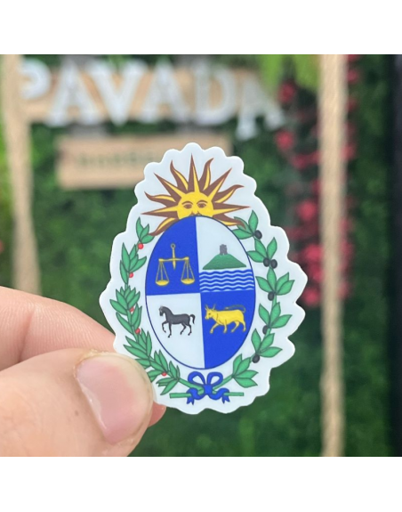 Pegatina ESCUDO UY 5x5