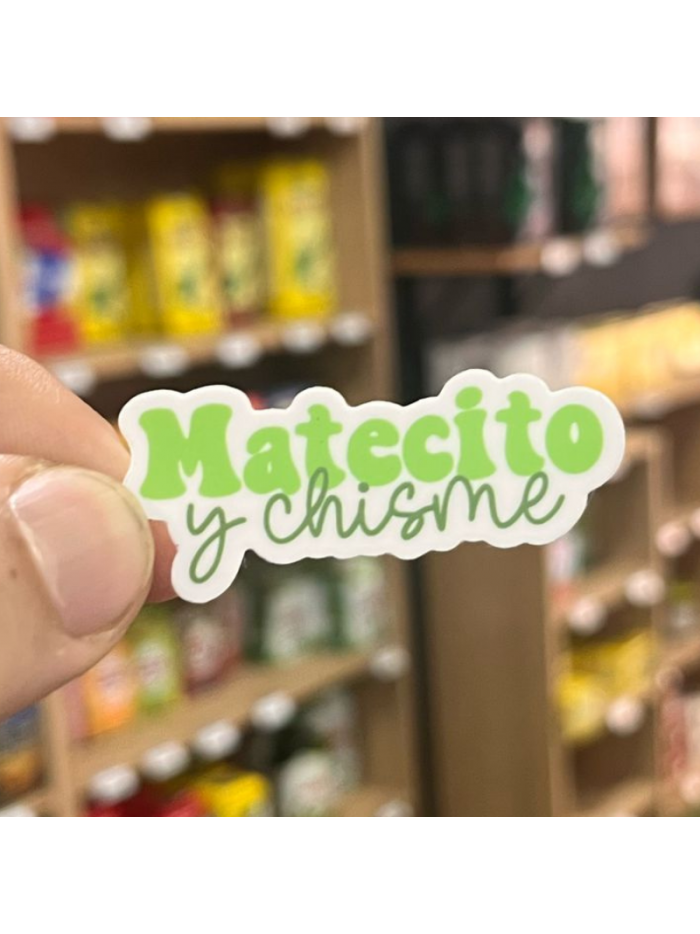 Pegatina MATECITO Y CHISME 5x5