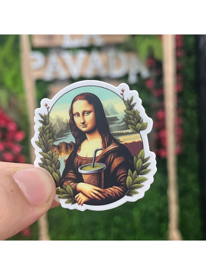 Pegatina MONA LISA 5x5