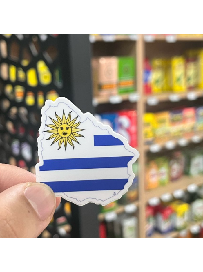 Pegatina MAPA URUGUAY 5x5