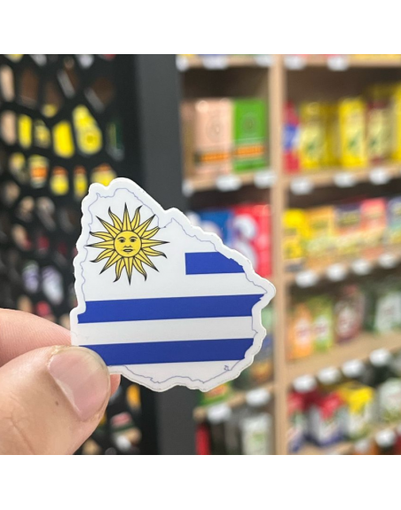 Pegatina MAPA URUGUAY 5x5