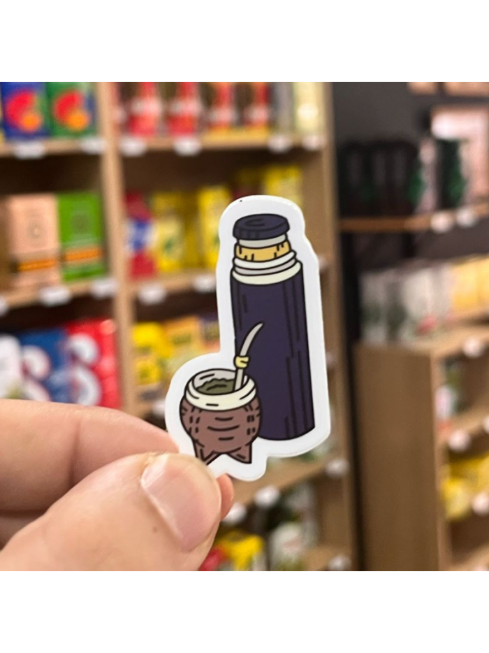 Pegatina TERMO Y MATE 5x5