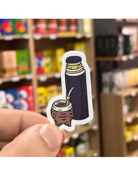 Pegatina TERMO Y MATE 5x5