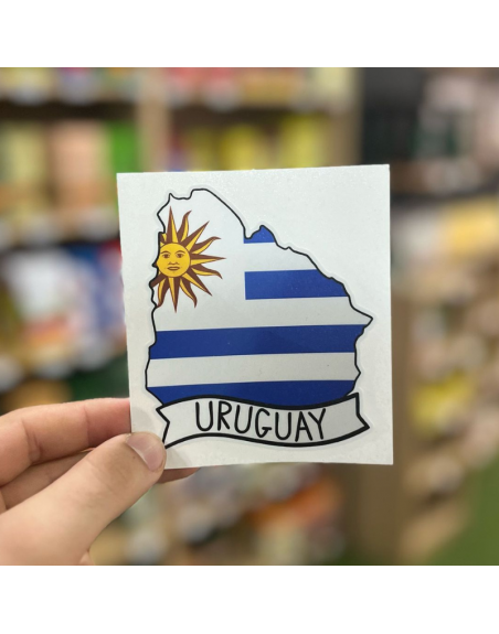 Pegatina MAPA UY C/ URUGUAY 10x9 grande exterior