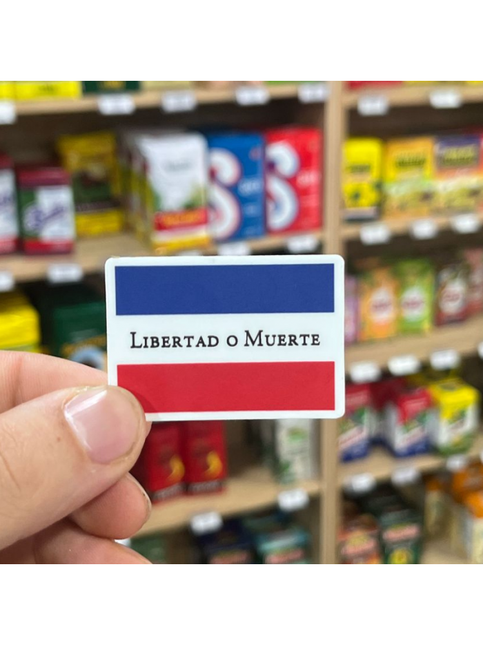 Pegatina LIBERTAD O MUERTE 5x5