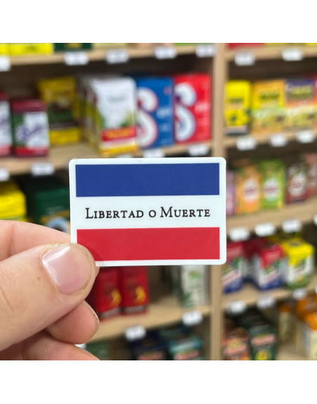 Pegatina LIBERTAD O MUERTE 5x5
